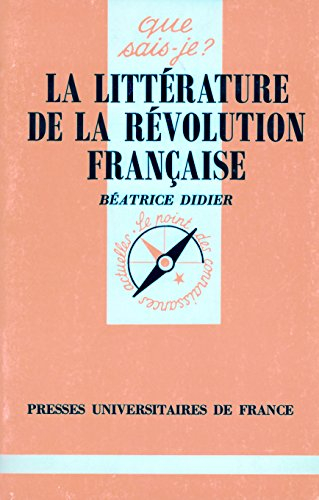 La Littérature de la Révolution française