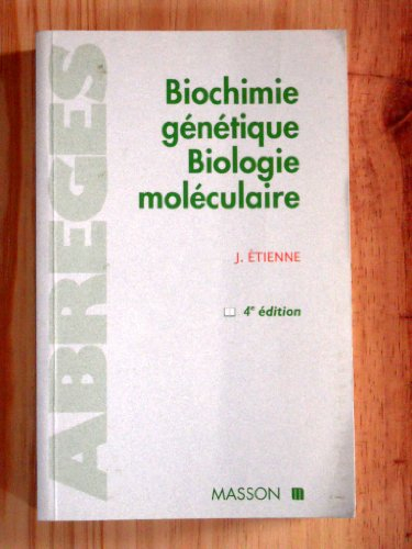 biochimie génétique, biologie moléculaire