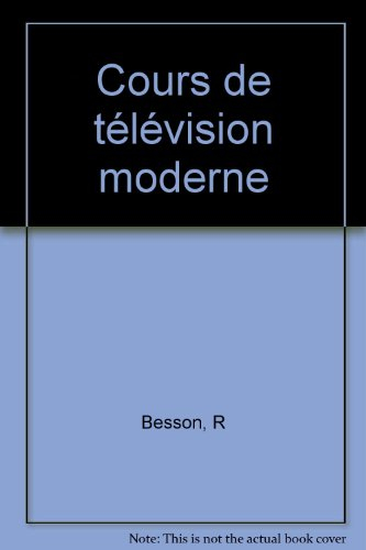 Cours de télévision moderne