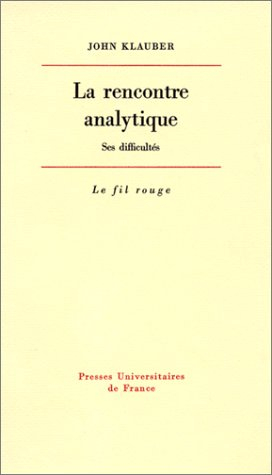 la rencontre analytique : ses difficultés