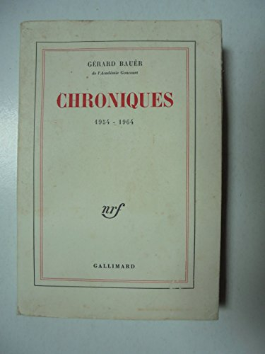 chroniques ii 1954-1964