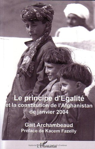 Le principe d'égalité et la Constitution de l'Afghanistan de janvier 2004