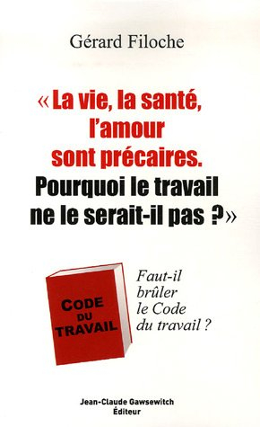 La vie, la santé, l'amour sont précaires, pourquoi le travail ne le serait-il pas ? : faut-il brûler