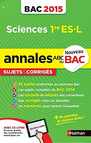 Sciences 1re ES, L : bac 2015