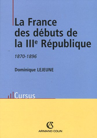 la france des débuts de la iiie république 1870-1896