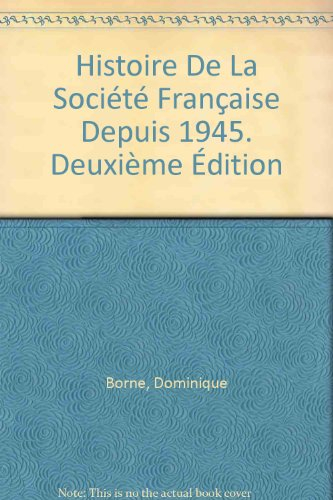 historie de la societe francaise