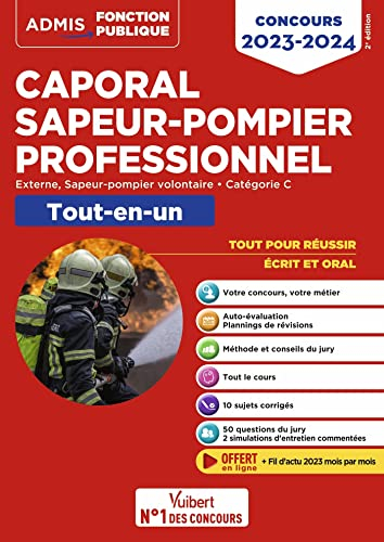 Caporal sapeur-pompier professionnel : externe, sapeur-pompier volontaire, catégorie C : tout-en-un,