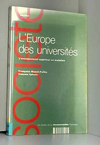L'Europe des universités : l'enseignement supérieur en mutation