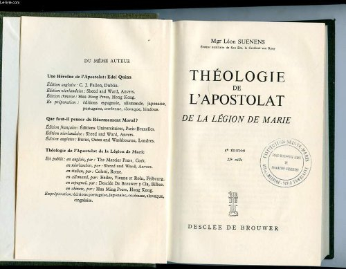 theologie de l'apostolat de la legion de marie
