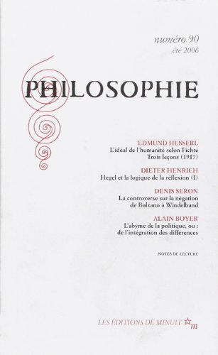 Philosophie, n° 90