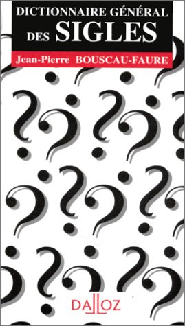 Dictionnaire général des sigles