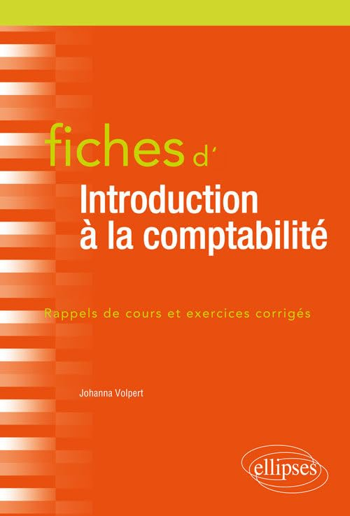 Fiches d'introduction à la comptabilité
