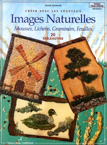 Images naturelles : mousses, lichens, graminées, feuilles : créez avec les végétaux : 20 tableautins