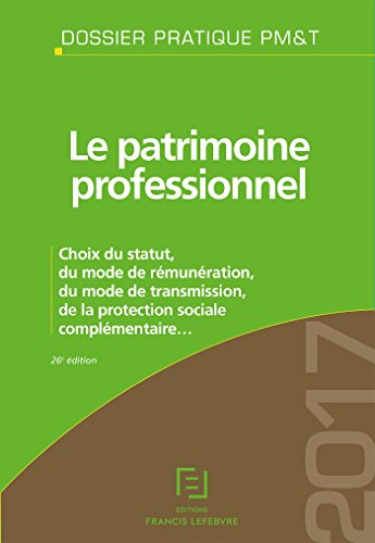 Le patrimoine professionnel 2017 : choix du statut, du mode de rémunération, du mode de transmission