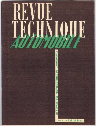 Revue Technique Automobiles, n° 36 : Lancia Belna et la Volkswagen de 1949