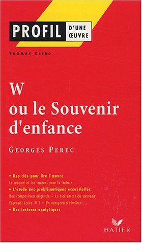W ou Le souvenir d'enfance (1975), Georges Perec