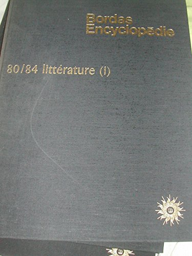 bordas encyclopédie 80/84 littérature 1