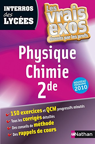 Physique chimie 2de : nouveau programme 2010