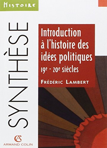 Introduction à l'histoire des idées politiques, 19e-20e siècles
