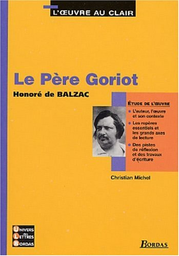 Le père Goriot, Balzac