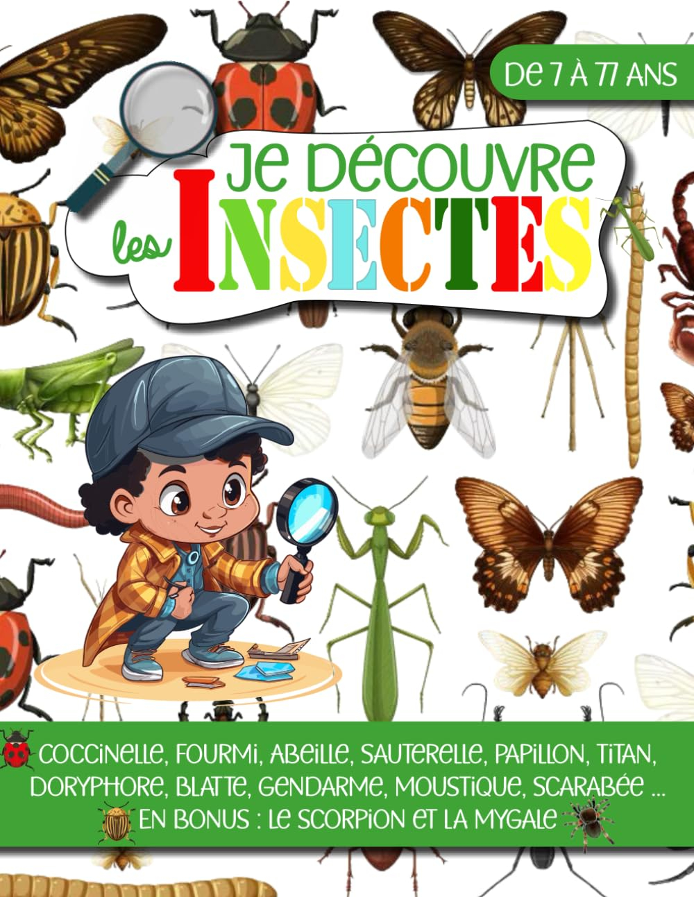 Je découvre les Insectes - de 7 à 77 ans: Découvre et apprends à reconnaitre les insectes avec ce li