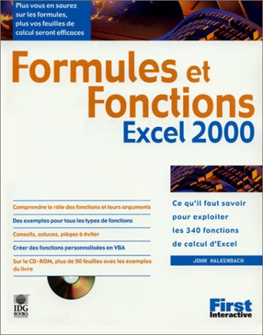 formules et fonctions d'excel 2000