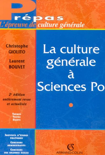 La culture générale à Sciences Po