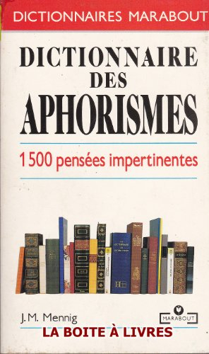 Dictionnaire des aphorismes