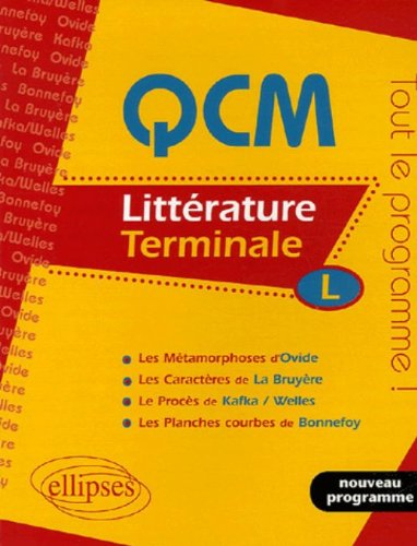 QCM littérature, terminale L