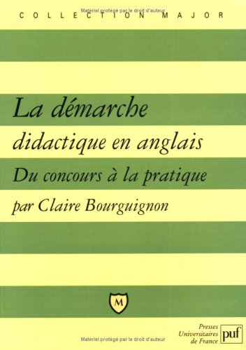 La démarche didactique en anglais : du concours à la pratique