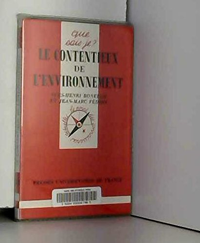 Le Contentieux de l'environnement