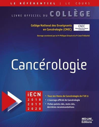 Cancérologie : iECN 2018, 2019, 2020