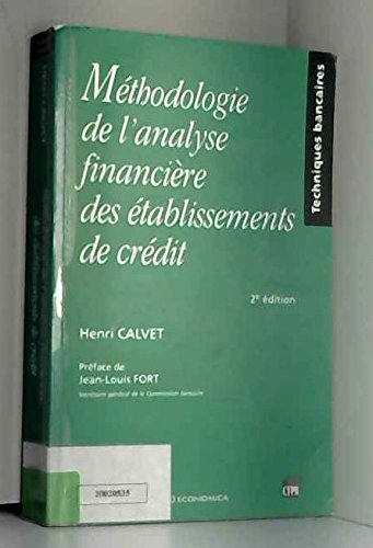 Méthodologie de l'analyse financière des établissements de crédit
