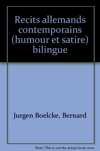 Récits allemands contemporains : humour et satire