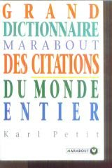 Grand dictionnaire Marabout des citations du monde entier