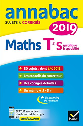 Maths terminale S, spécifique & spécialité : 2019