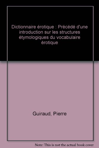 Dictionnaire érotique