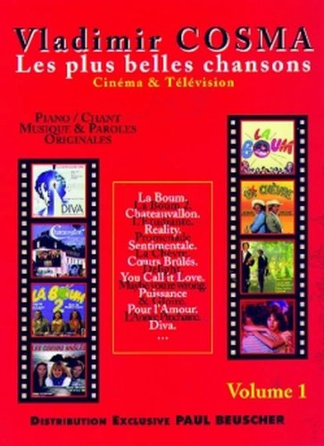 Partition : Vladimir Cosma, Les plus belles chansons Cinema et Television, volume 1