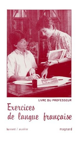 exercices de langue française (manuel du professeur)