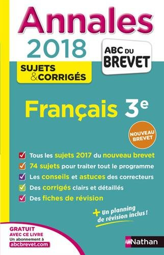Français 3e : annales 2018