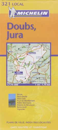 Carte routière : Doubs - Jura, N° 11321