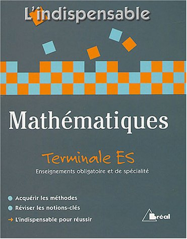 Mathématiques terminale ES, enseignement obligatoire et enseignement de spécialité