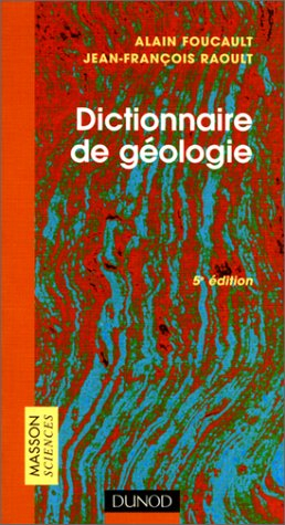 dictionnaire de géologie, 5e édition