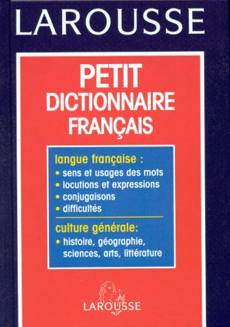 petit dictionnaire français