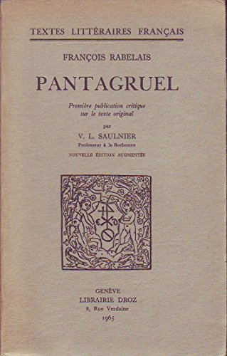 pantagruel (textes littéraires français)