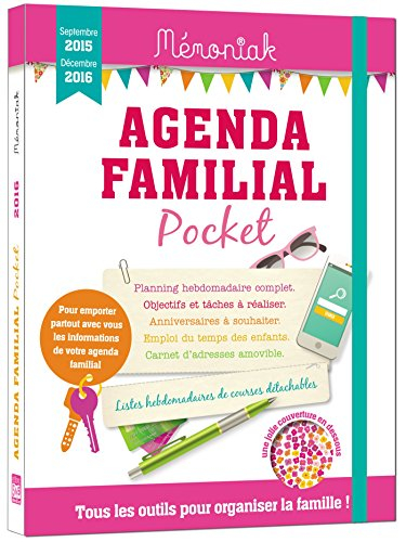 Agenda familial pocket 2016 : septembre 2015-décembre 2016