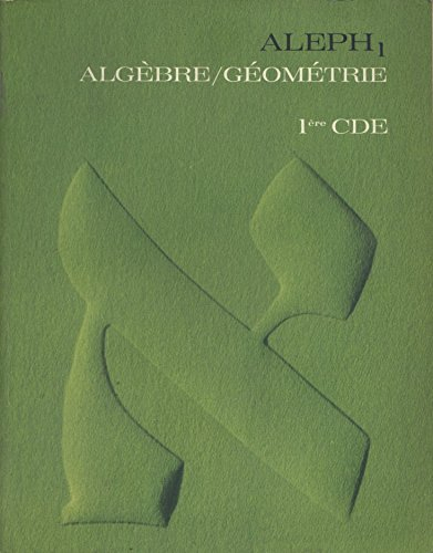 mathématique. classes de premières c, d, e. tome 1 seul. 1974. broché. 314 pages. légèrement défraîc