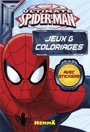 Ultimate Spider-Man : bloc de jeux & coloriages