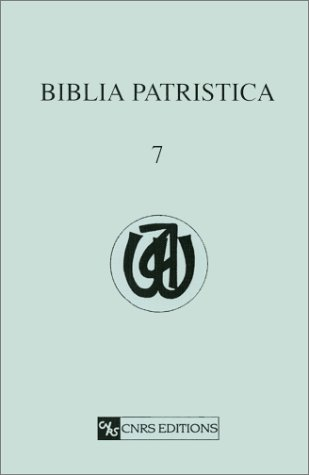 Biblia patristica : index des citations et allusions bibliques dans la littérature patristique. Vol.