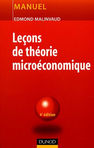 Leçons de théorie microéconomique